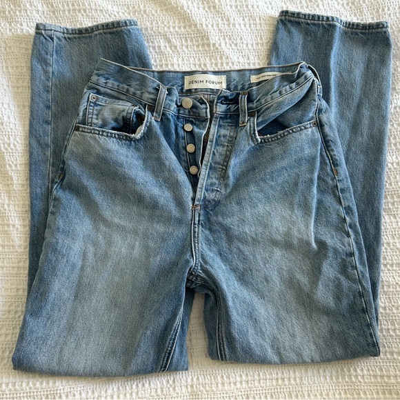 Denim Forum High Rise “Joni” Jeans - Picture 2 of 4